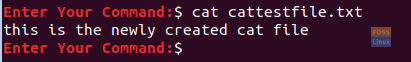 Mostrar el contenido del archivo Cat