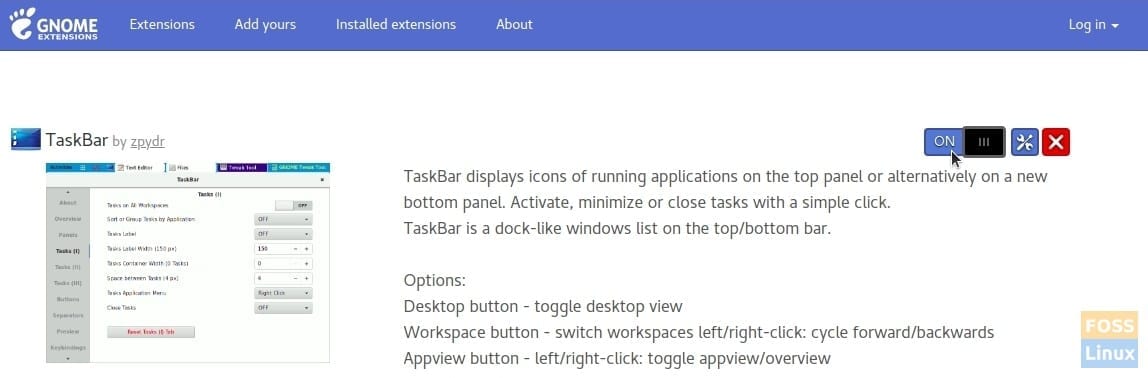 Habilitar TaskBar