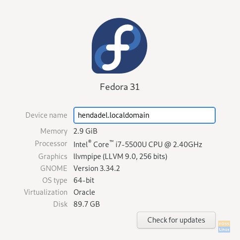 Fedora se actualizó con éxito para lanzar el método GUI 31