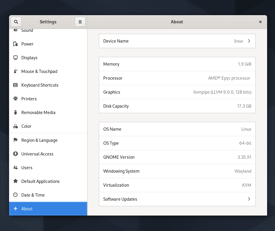 GNOME-3.36-Configuración