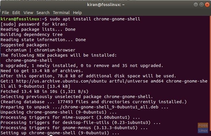 Integración de GNOME Shell en Ubuntu 17.10