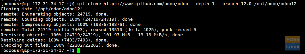 Git Clon Odoo12