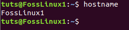 Nombre de host cambiado a FossLinux1