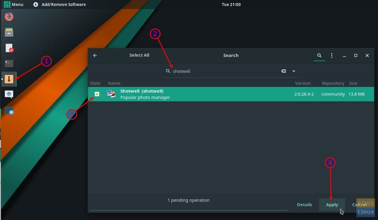Instalación de software en Manjaro GNOME Edition