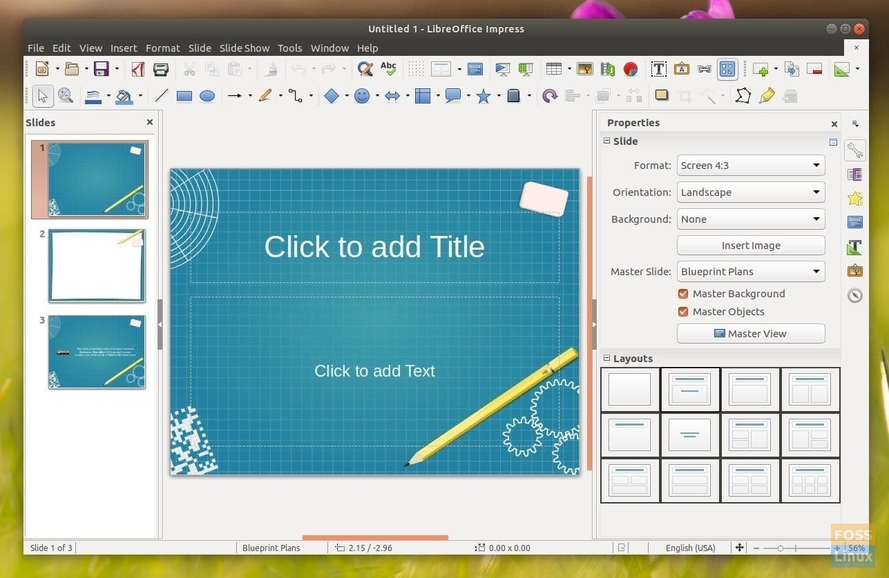 LIbreOffice Impress en Ubuntu