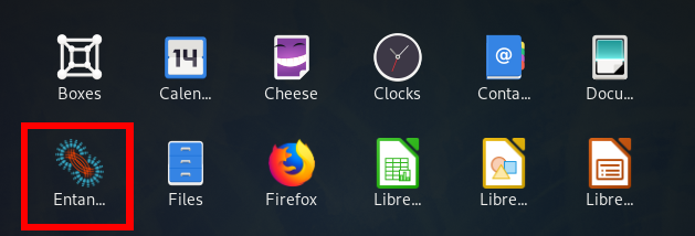 Inicie Entamgle en Fedora