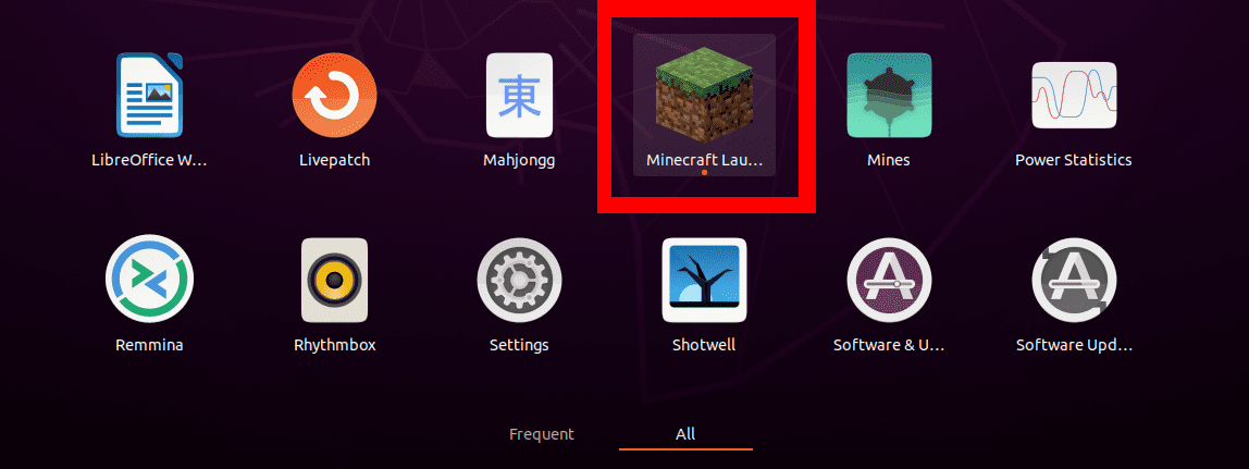 Inicie la edición de Minecraft Java.