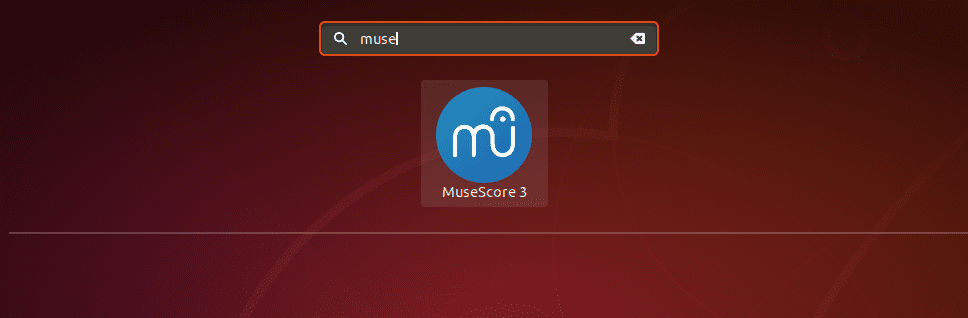 Inicie MuseScore desde el menú de la aplicación