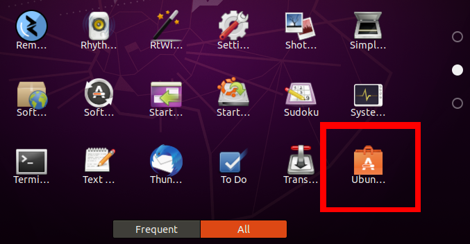 Inicie la instalación de software desde las aplicaciones de Ubuntu