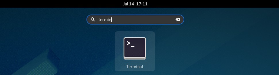 Lanzar Terminal en Fedora