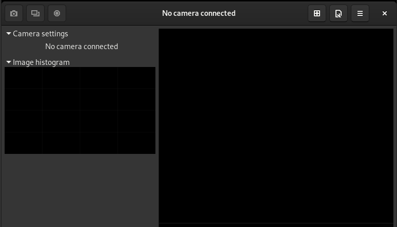No se detectó ninguna cámara
