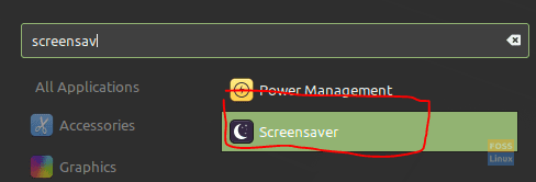 Abra la aplicación ScreenSaver