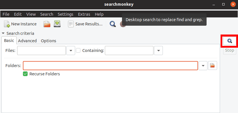 Botón de búsqueda