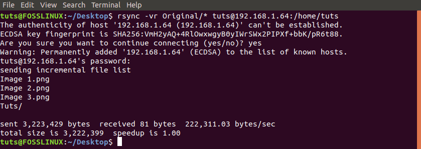 Sincronizar / copiar archivos de forma remota con rsync