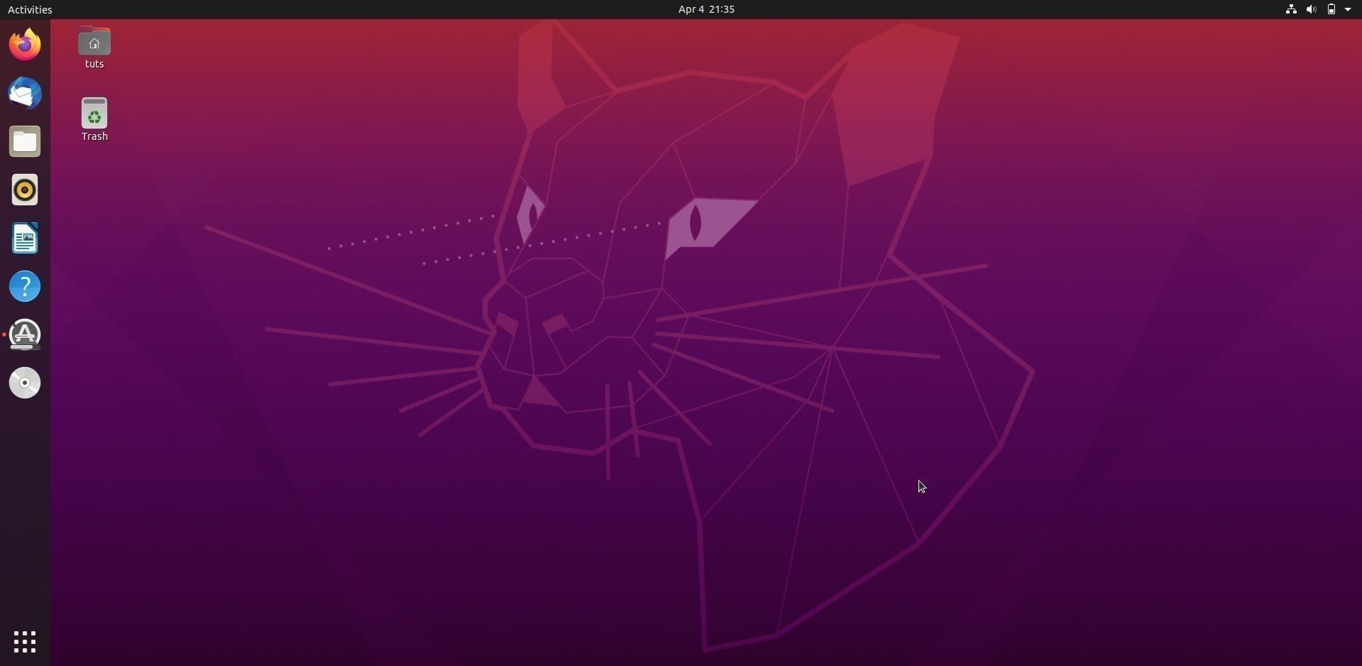 Ubuntu 20.04 LTS Focal Fossa Desktop