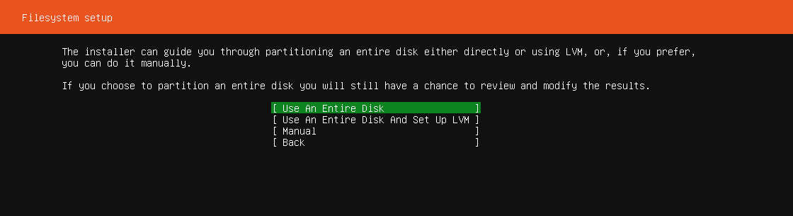 Instalación del servidor Ubuntu.