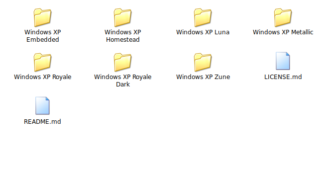 Temas de Windows XP.