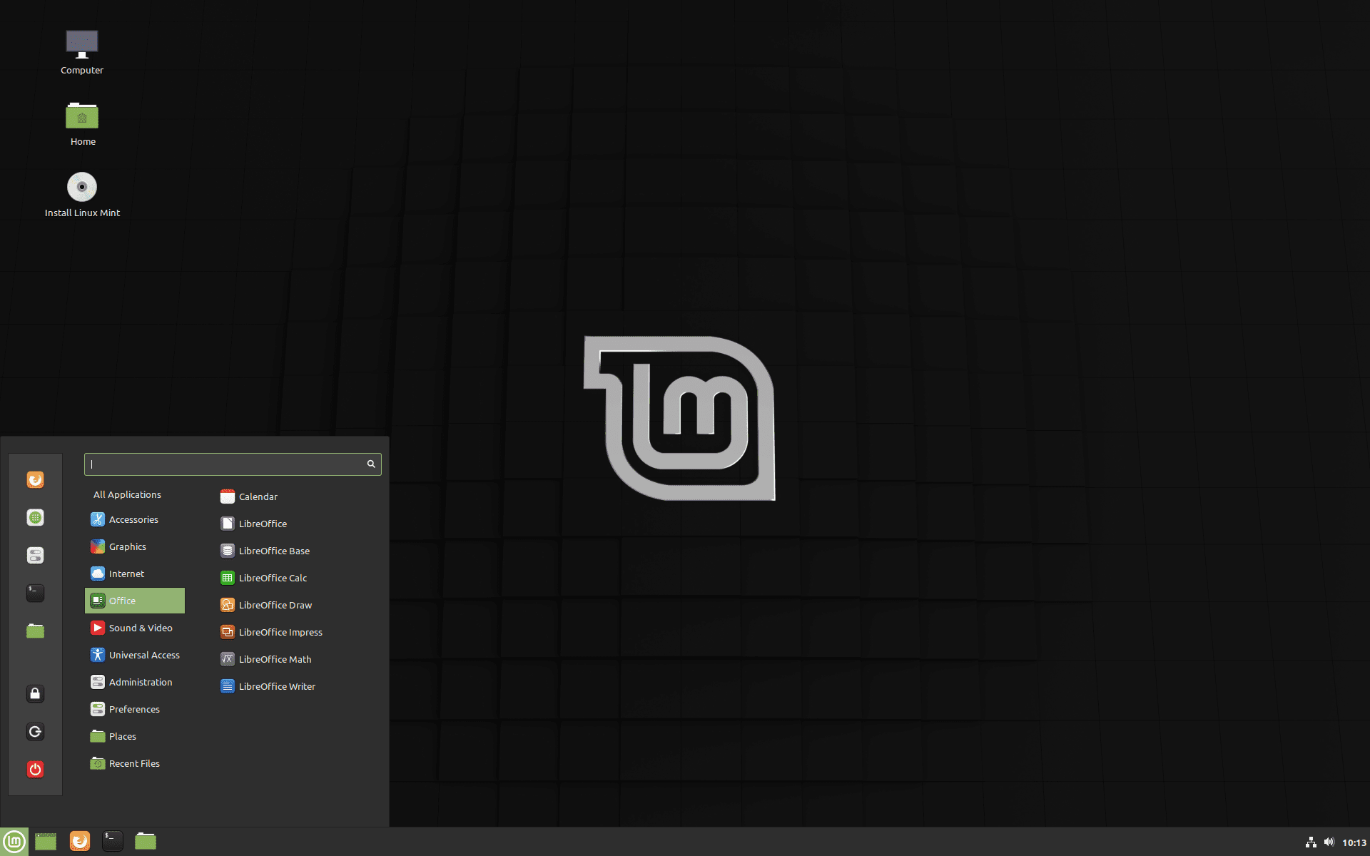 Interfaz predeterminada de Linux Mint