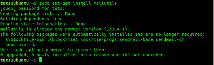 Instalar mailutils en Ubuntu / Debian